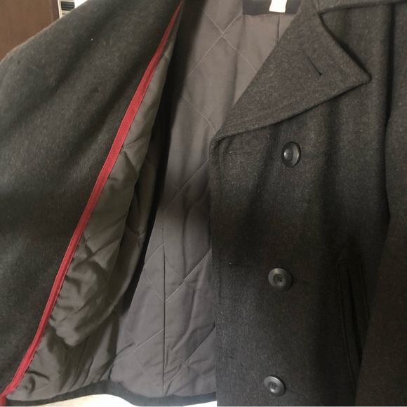 Old Navy Dark Gray Wool Coat - Picture 5 of 8